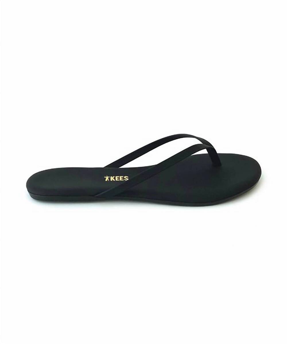 NEW TKEES women's lily flip flop sandals in black